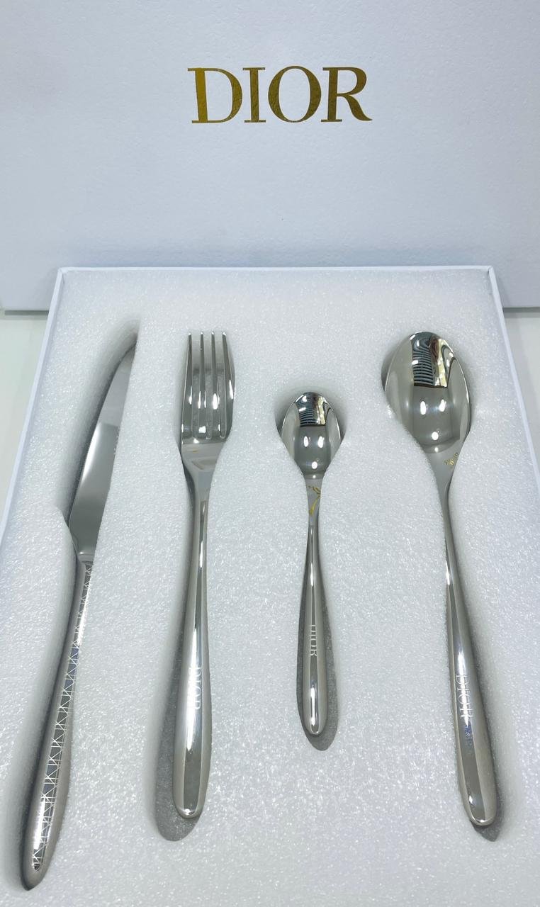Sliver Cutlery set - Dior Kitchen and Dining | Aleppo Gift UAE